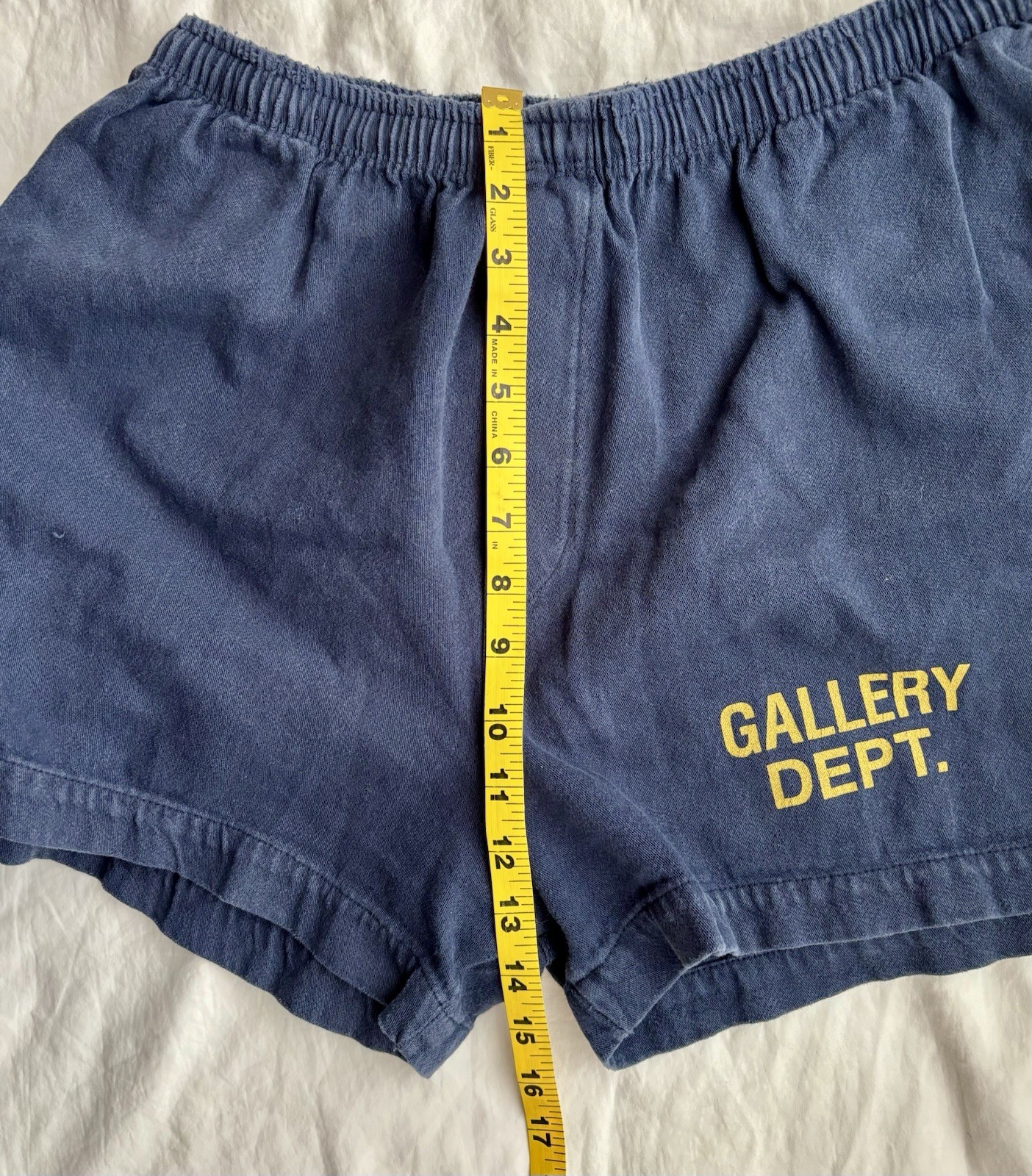 Gallery Dept. Zuma Shorts Navy Drawstring Size Large Made in USA Excellent