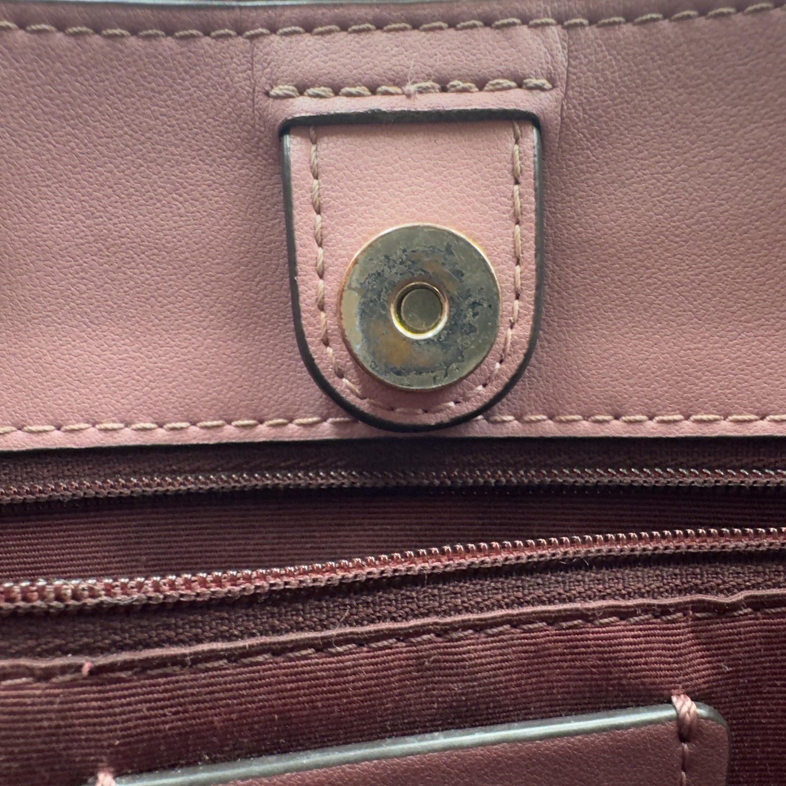 Coach Dempsey Tote 22 In True Pink Style C0971 Small Pebbled Leather bag
