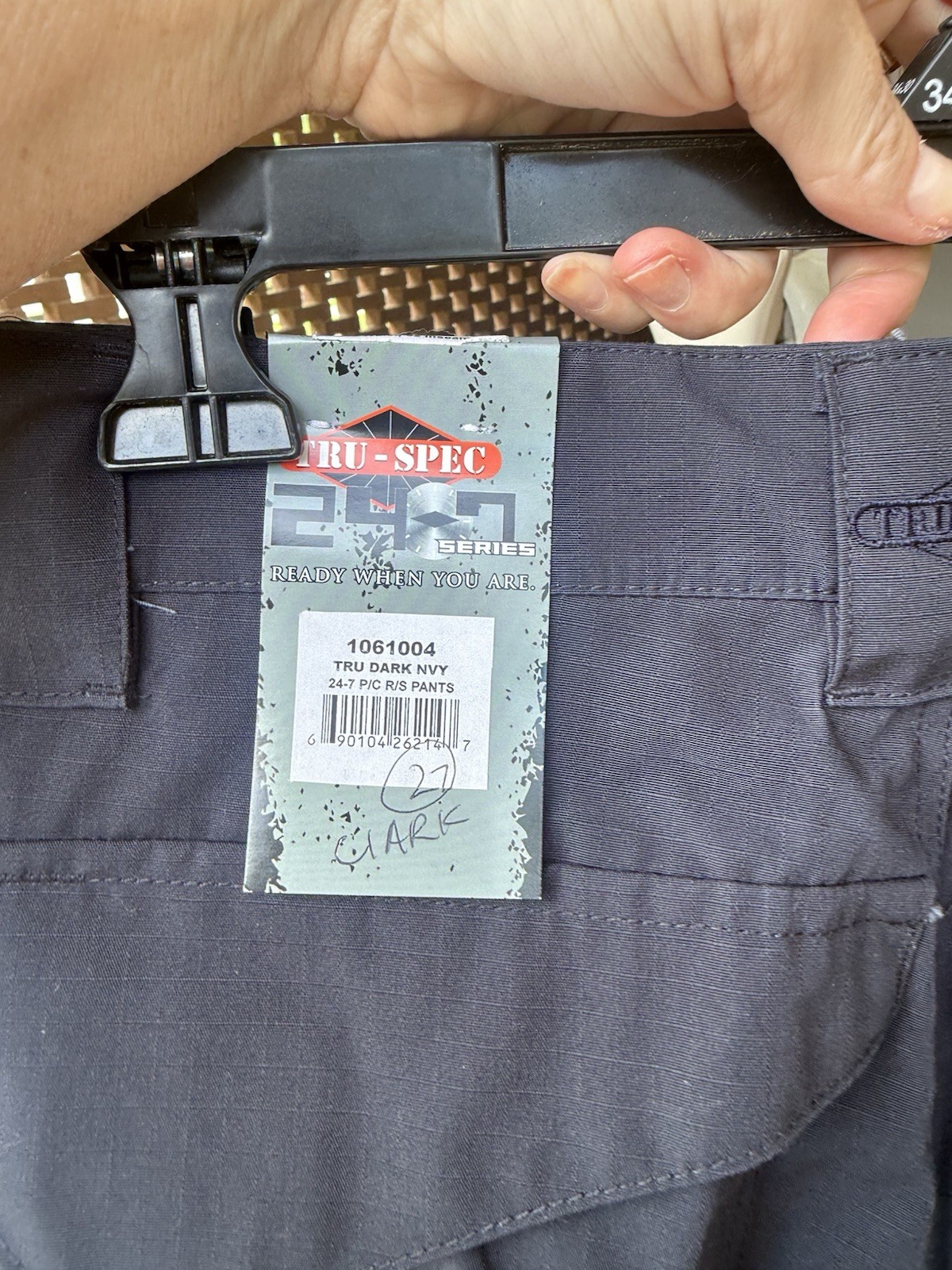 TRU-SPEC 24-7 Series Original Tactical Pants 32×32 Navy Ripstop Cargo Pants NWT