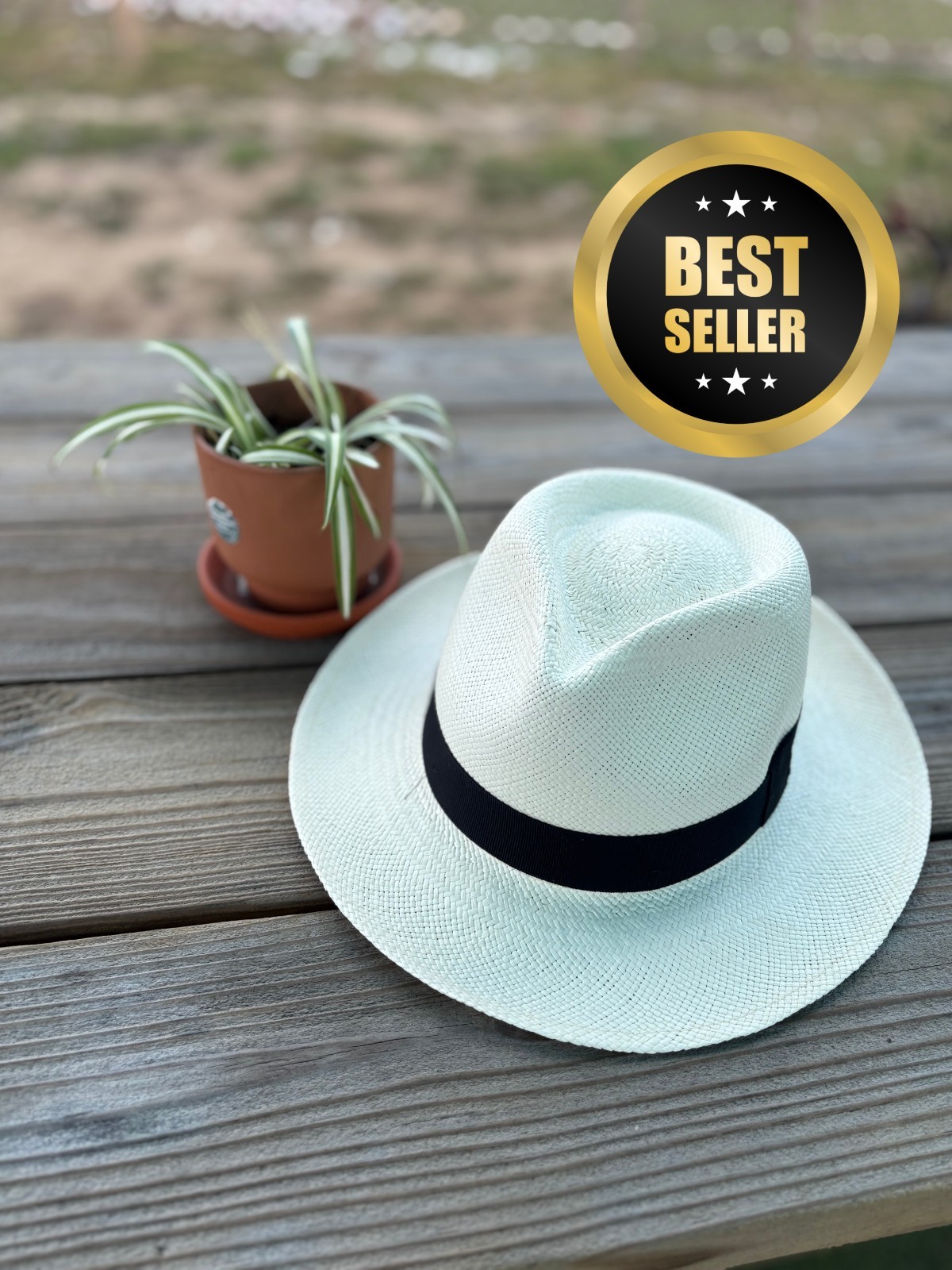 Classic Fedora |Genuine Panama hat| 100% Toquilla Straw | Handwovwn in Ecuador
