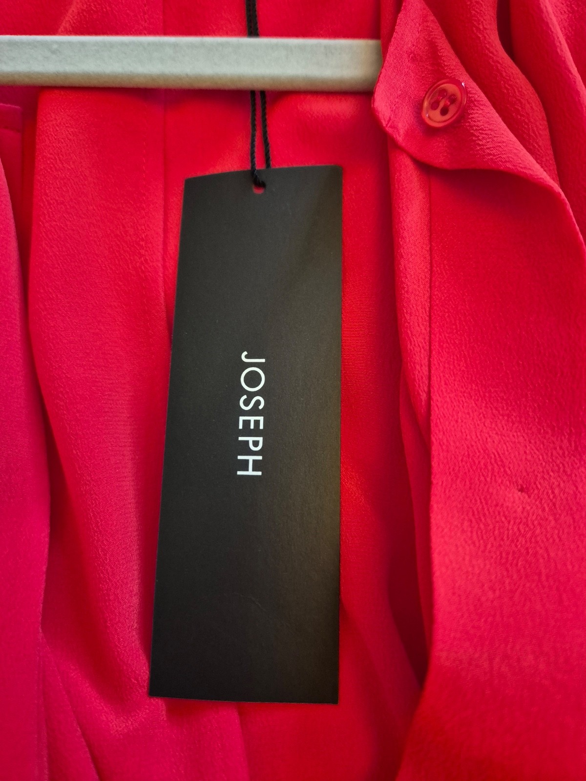 Ladies Joseph Red Pure Silk Blouse Top Size 36 BNWT