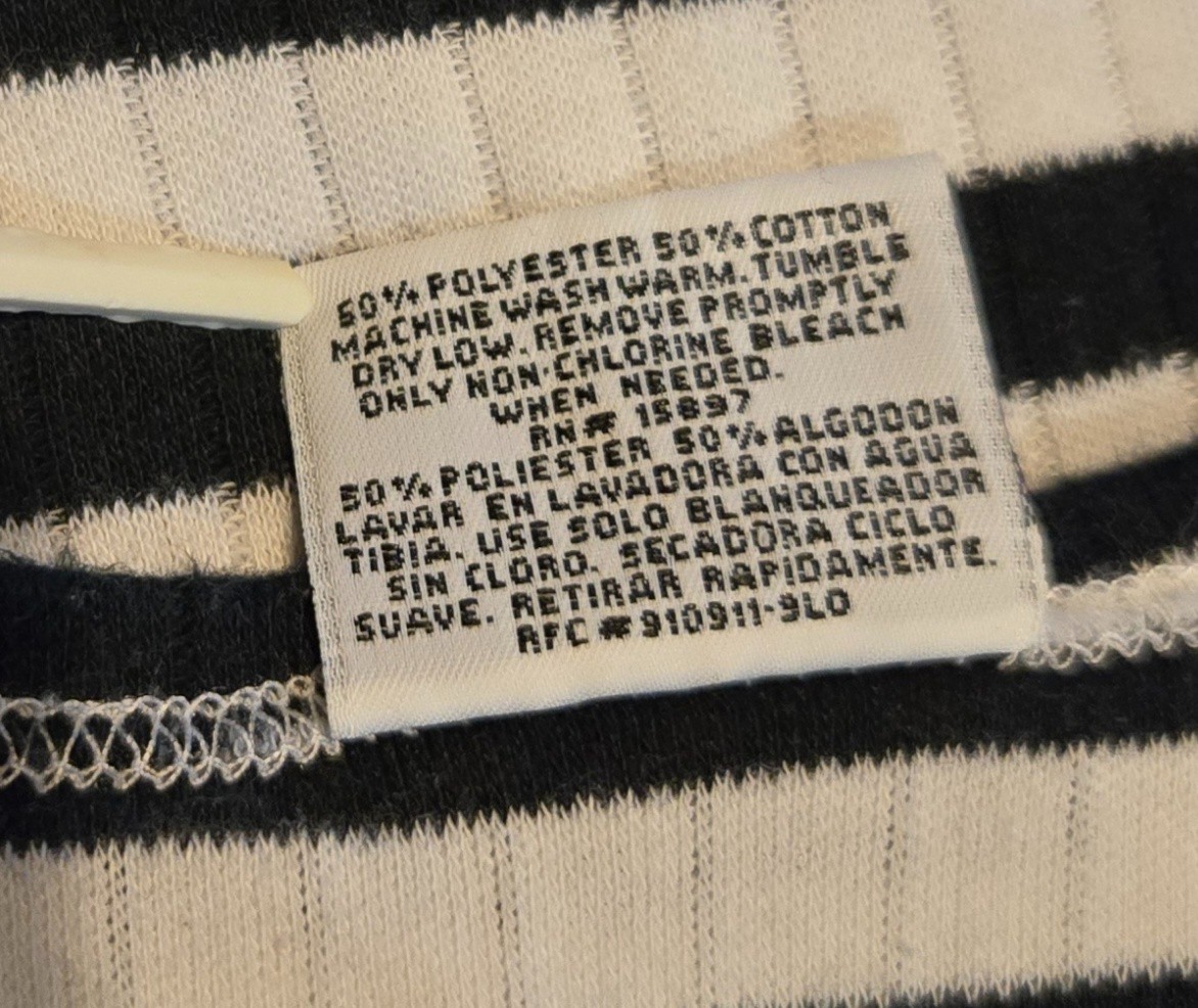 Bobbie Brooks Top Small Sleeveless Scoop Neck Black & White Knit Quiet Luxury