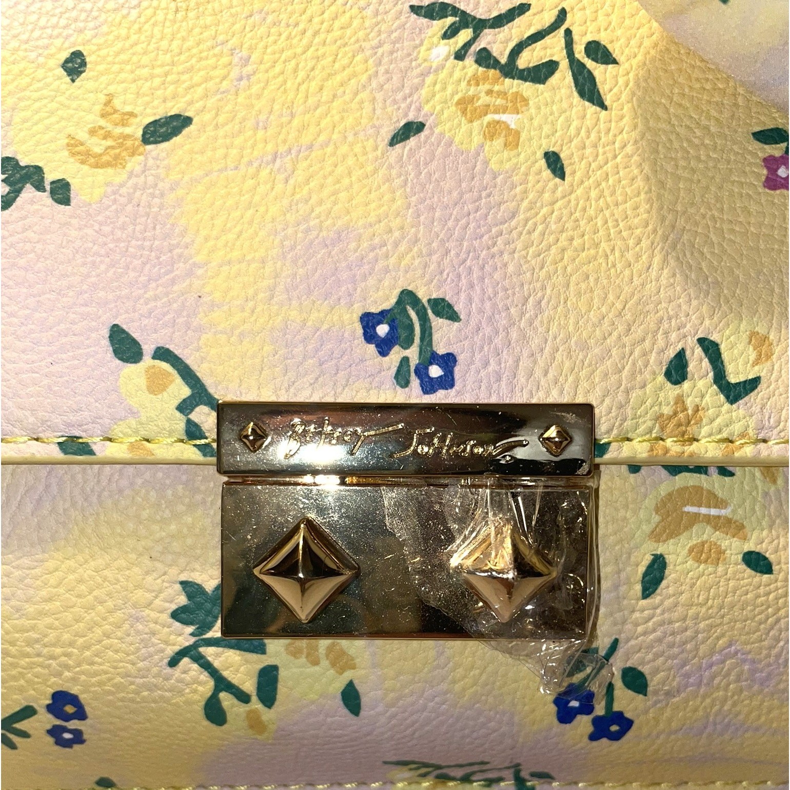 Betsey Johnson Top Handle flowered purse NWOT