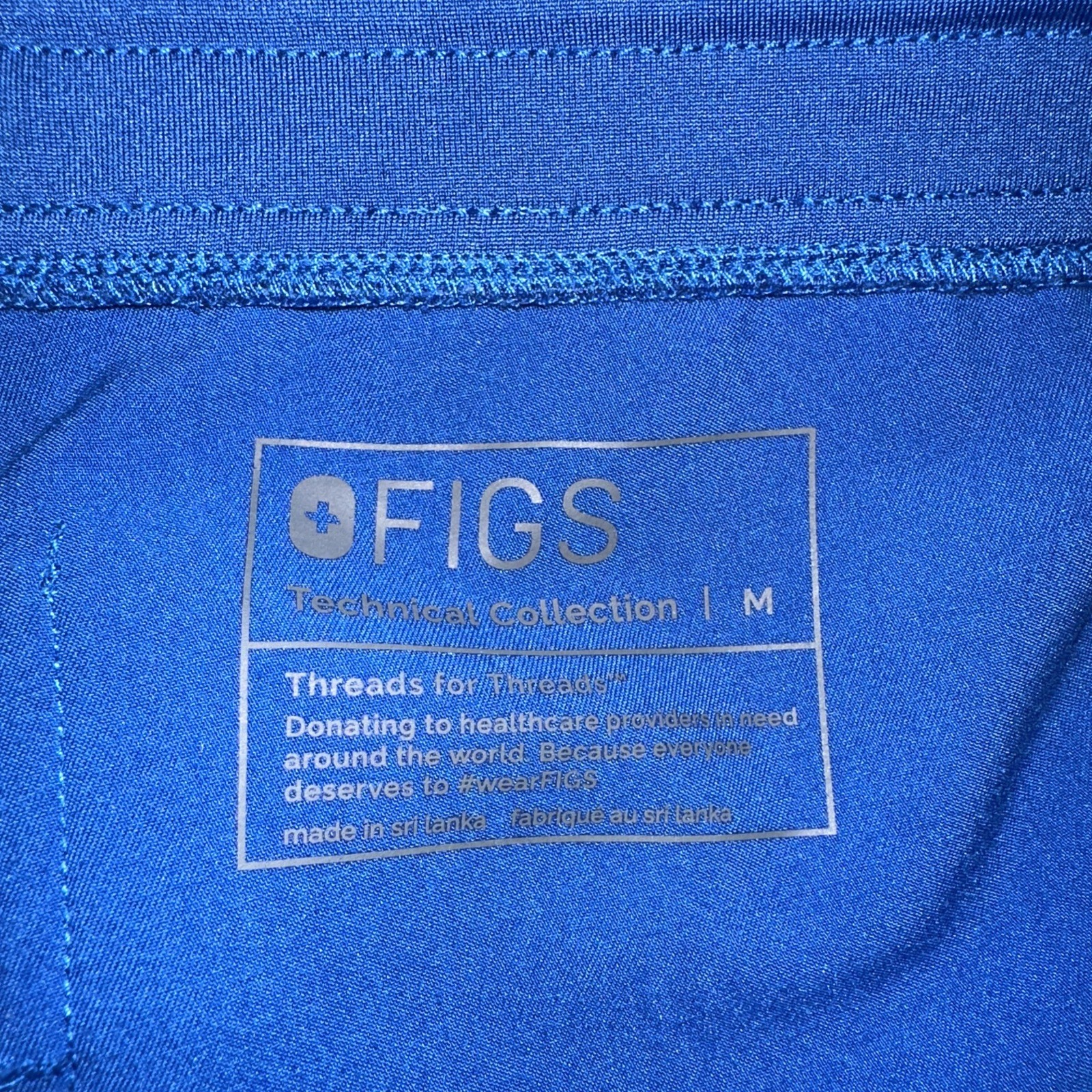 Figs Zamora Women’s M Blue Jogger Scrub Pant Technical Collection