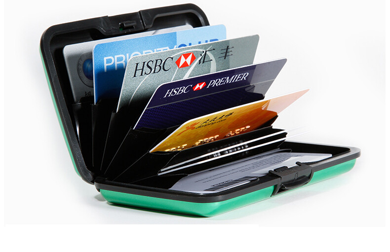 Unisex Waterproof Business ID Credit Card Wallet Holder Aluminum Metal RFID Case