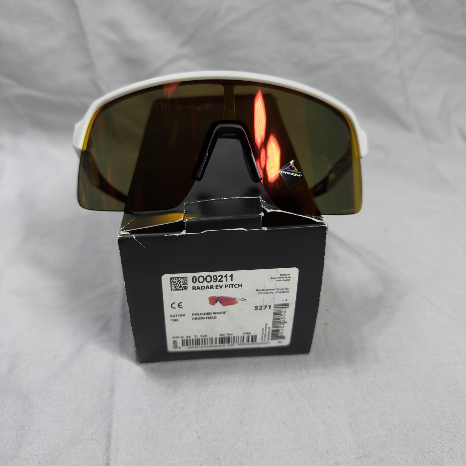 Oakley Sutro Sunglasses Mens One Size White Prizm Field Shield Sport UV400