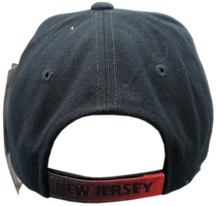 New Jersey Devils Hat Adjustable Strap 3-D Stitched Logo Black