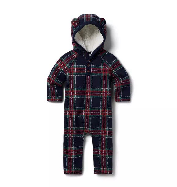 JANIE AND JACK Snow Cub Tan Cable Knit Romper Set Size 0/0-3Month