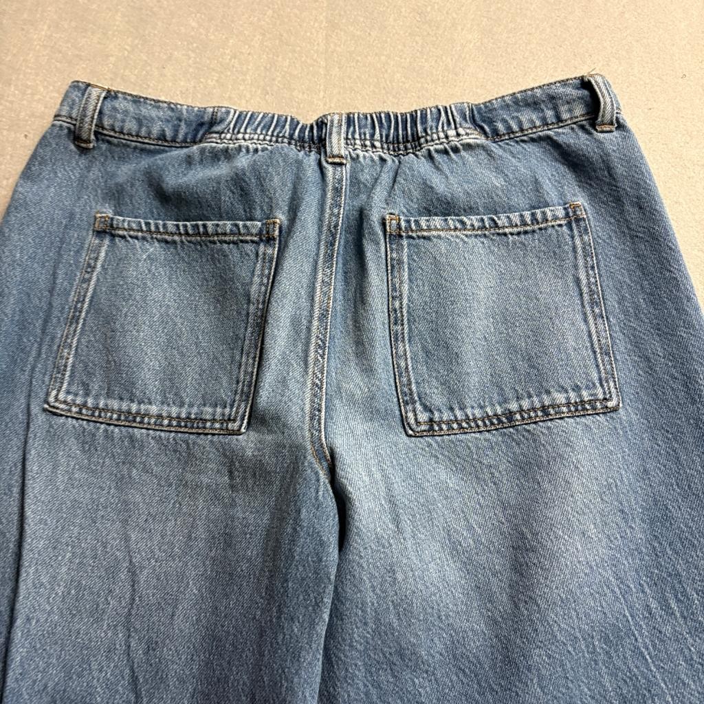 Celebrity Pink Carpenter Jeans Womens Medium Blue Denim Wide Leg Elastic Back