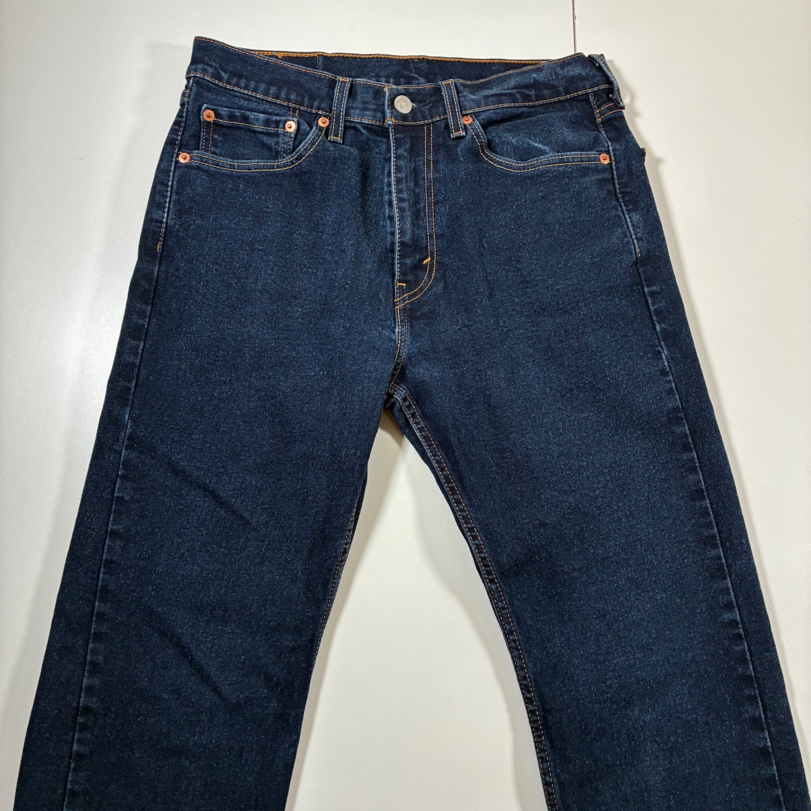 Levi’s 505 Regular Fit Jeans 30×29 Dark Wash Indigo Straight Denim (Tag 32×30)