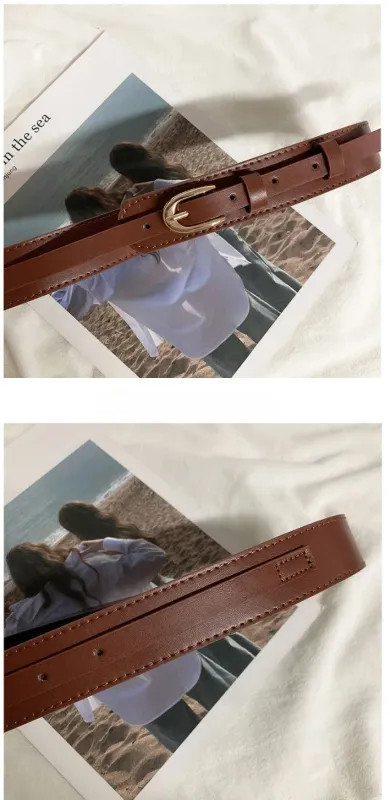 Women’s PU Waist Belt Solid Color Decorative Coat Belt