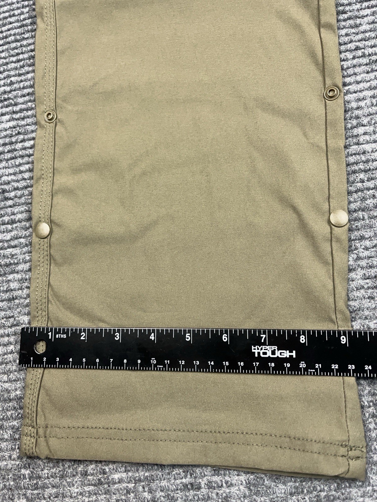 PrAna Stretch Zion Pant Green Men’s 35×32 Straight Fit Cargo Roll UP Olive NWT