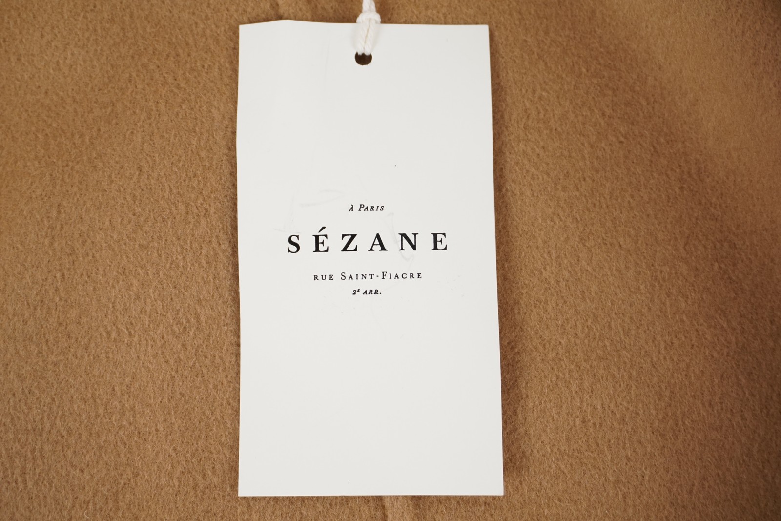 Sezane Mia Wool Blend Collared Jacket In Light Camel – Women’s Size US 2