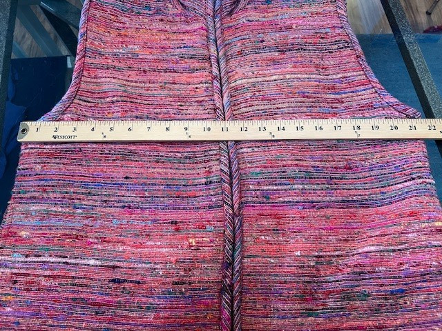 VTG Travel Smith Travel Vest Silk Blend Tapestry Lined Artsy Full Zip Large