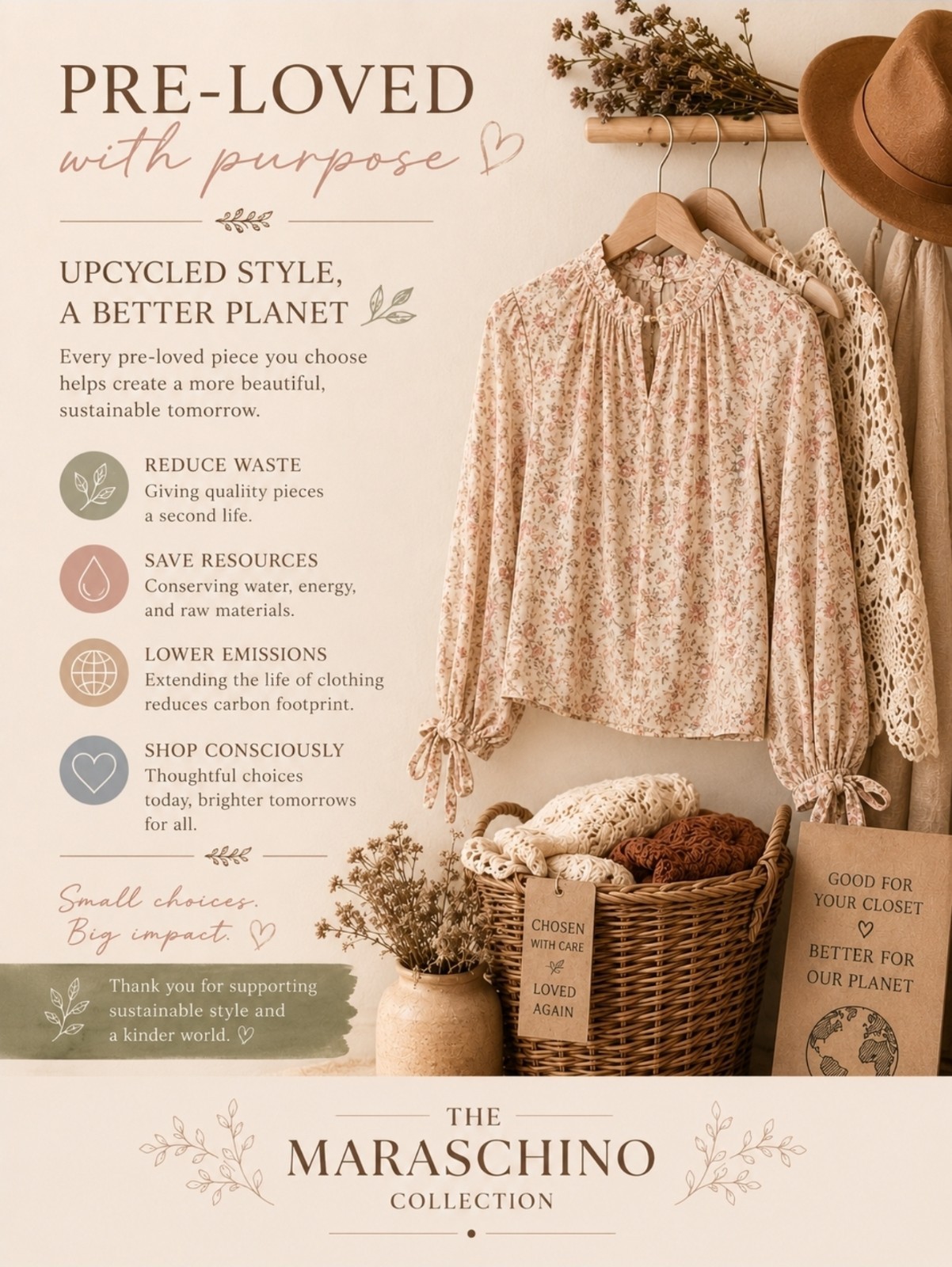 Emily Daniels Floral Blouse Roll Tab Sleeve White Green Peach Pullover Top 1X