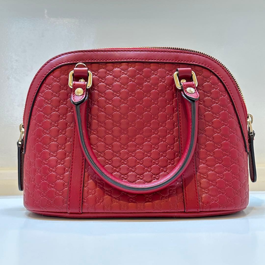 Brand new unused GUCCI micro GG shim 2WAY shoulder bag Gift Present 0611b
