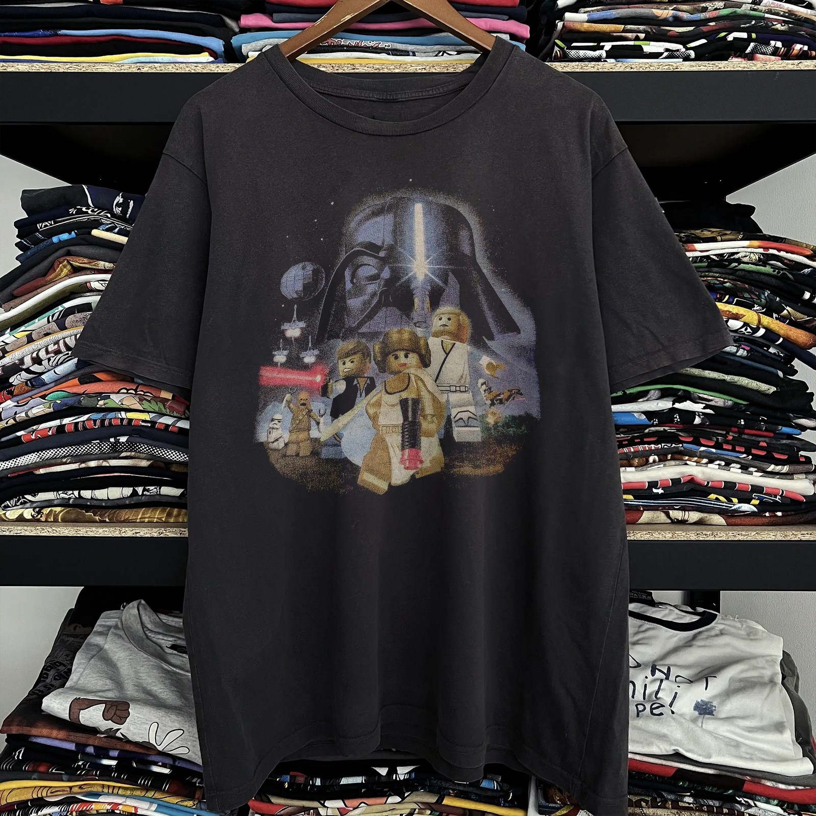 Lego Stars Wars Darth Vader Rare T-Shirt Black L