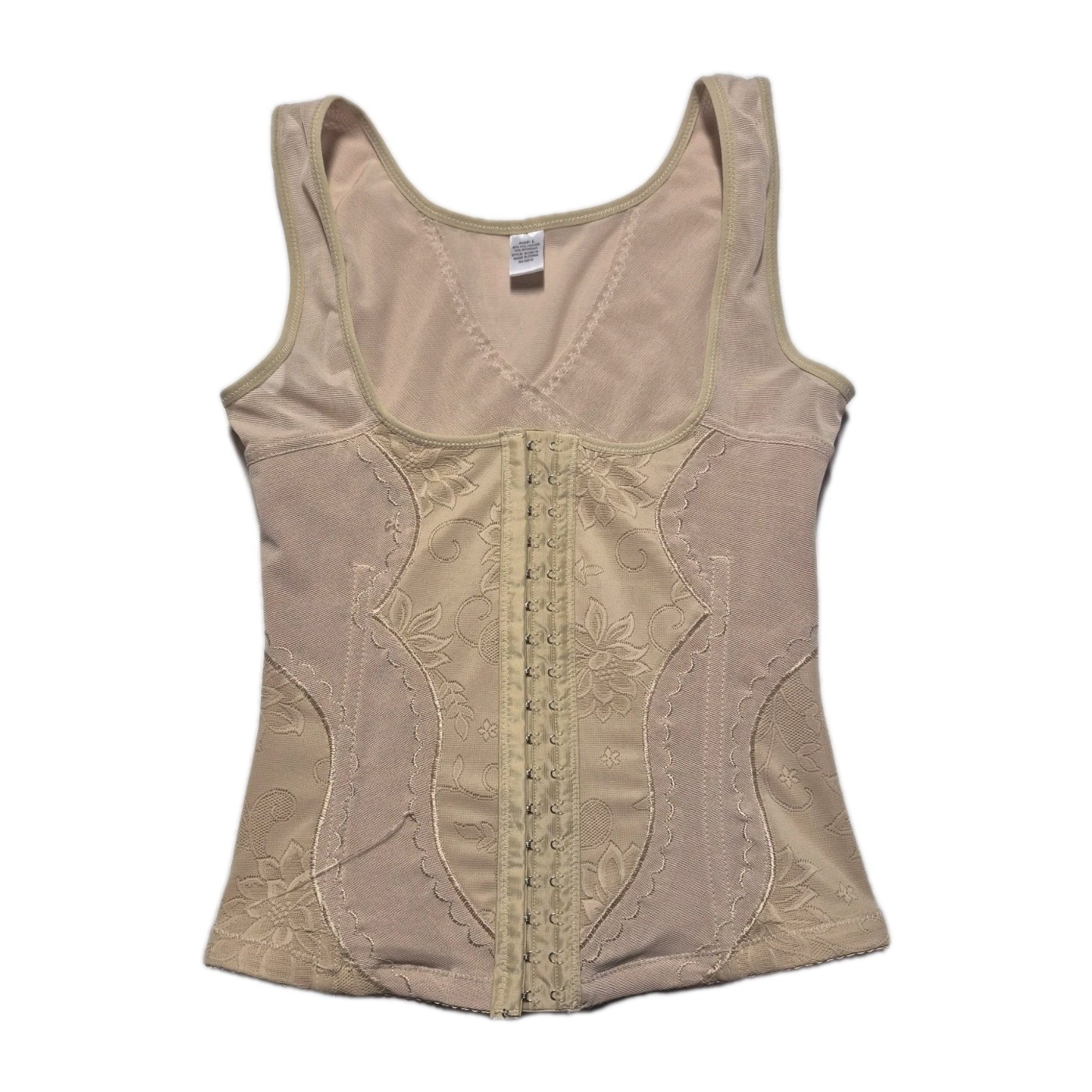 Unbranded Tan Slimming Body Shaper Cami Corset Size Large