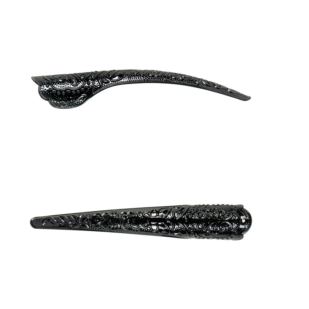 10 Pcs Long Finger Claws ,cuff design Adjustable Black Metal nail 10pcs balck