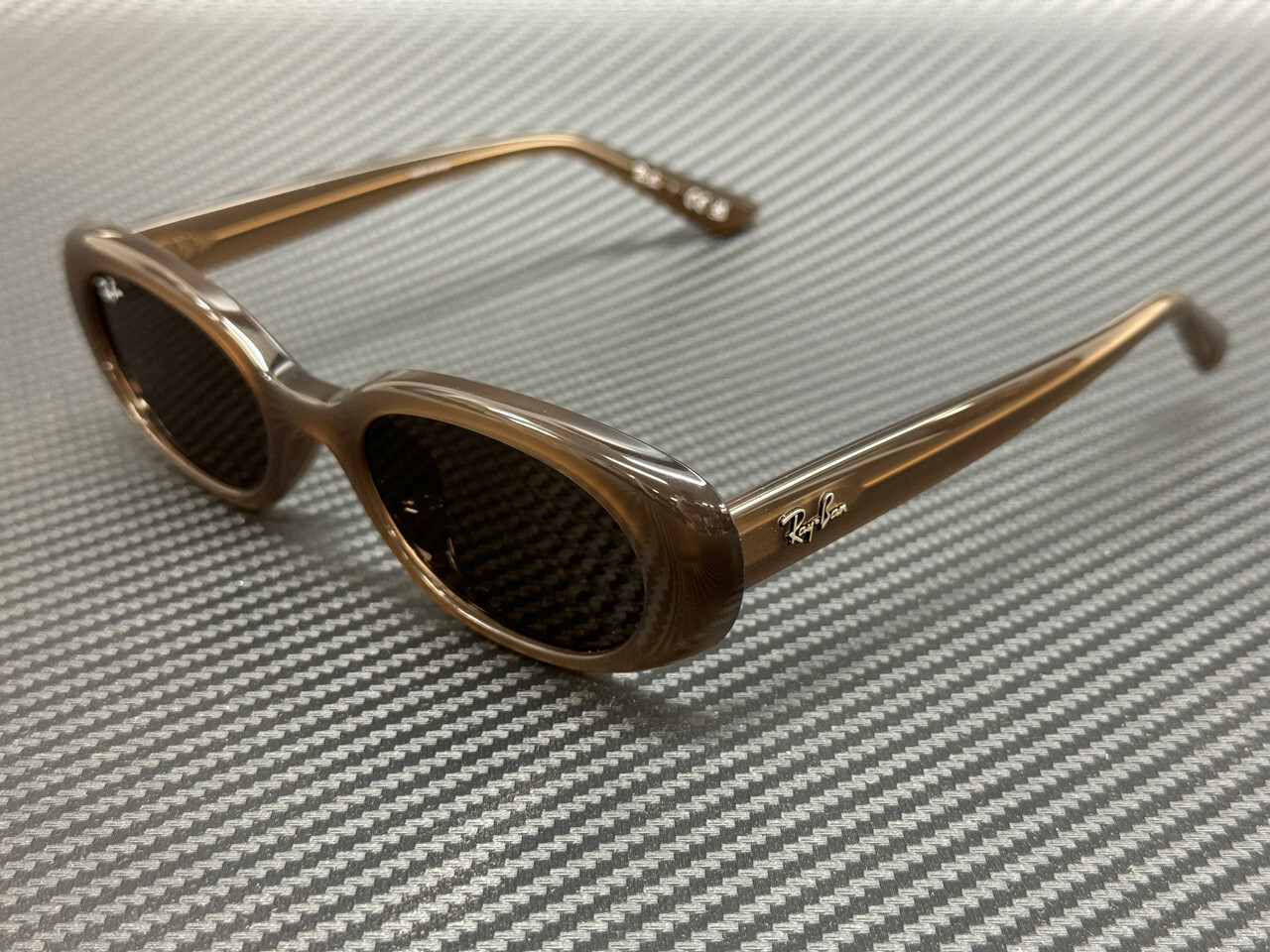 RAY BAN RB4441D 677973 Opal Brown Unisex 53 mm Sunglasses