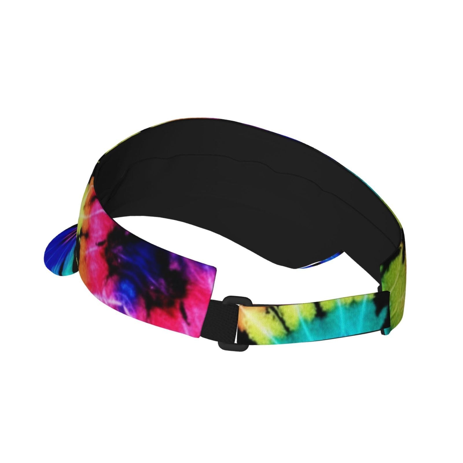 Tie Dye Visor Cap Sun Hat for Women Men Teens for for Sports, Beach, Tennis