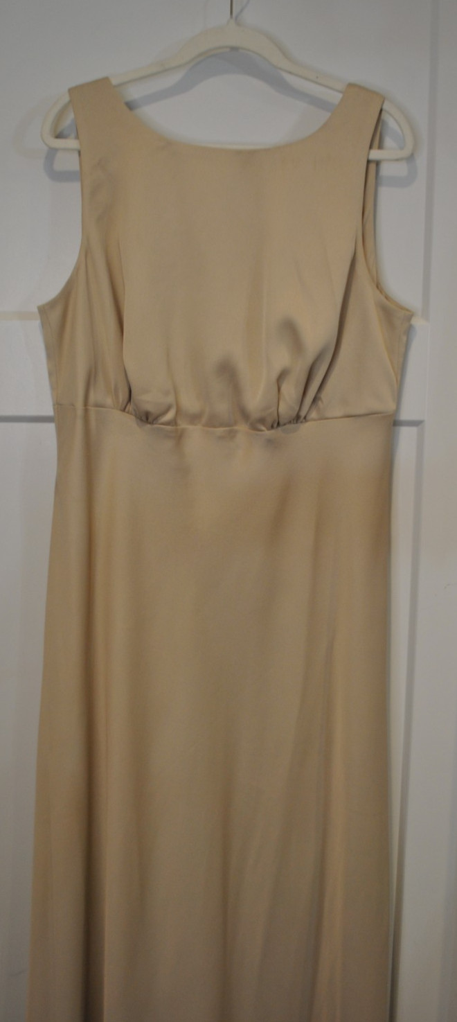 Anthropologie BHLDN Beckett satin Charmeuse Luxe Champagne Dress size 16W NWT
