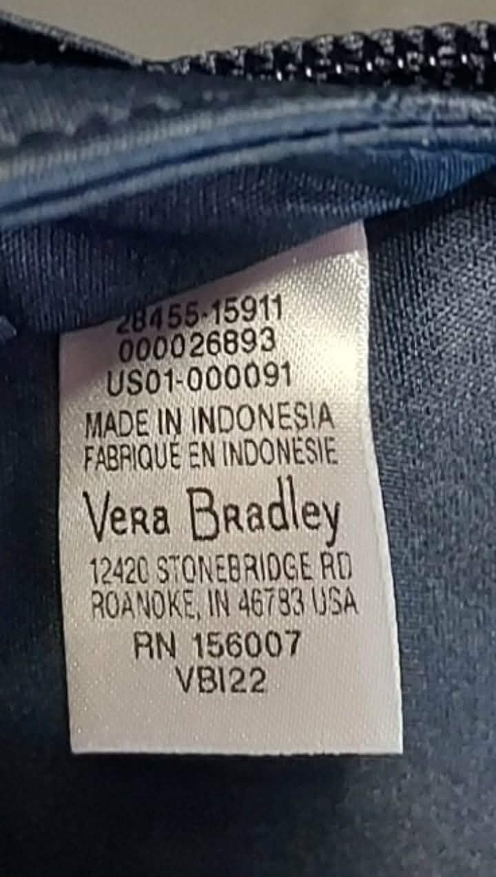 Vera Bradley AIO Crossbody Wallet ~ Dreamer Paisley Plants ~ RFID Protection