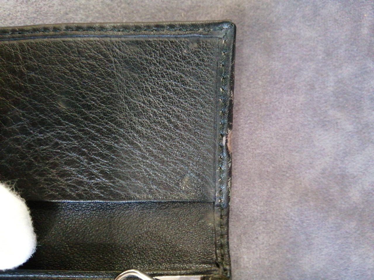 GUCCI 6-Key Case Shima Sherry Line Leather Canvas Used