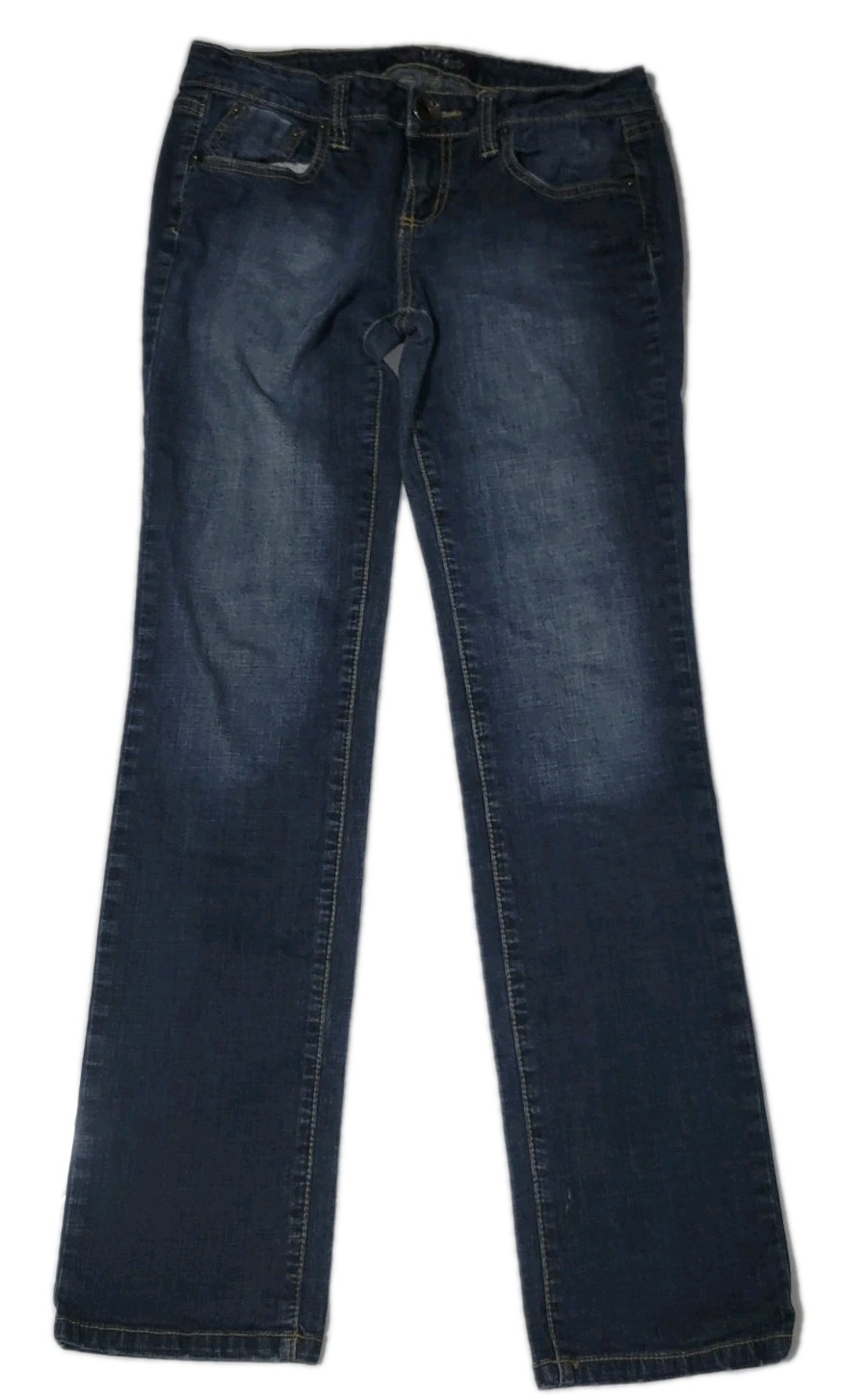 Hint Jeans Womens 9 Blue Bootcut Jeans Stretch Denim Medium Wash Casual