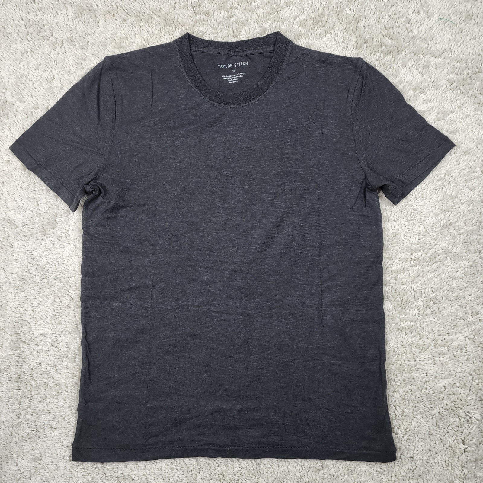 Taylor Stitch Organic Cotton Hemp Shirt Size 36 XS New Without Tags NWOT Grey