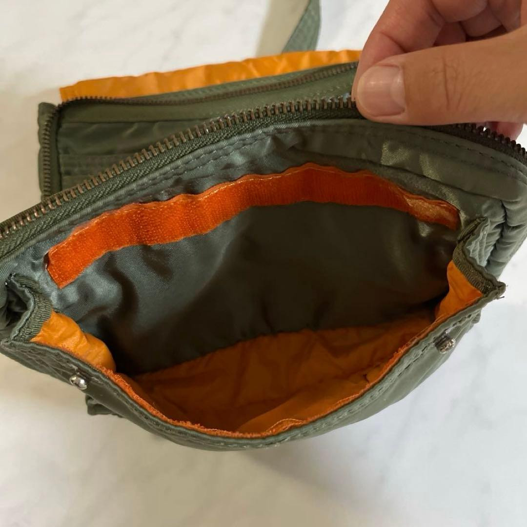 Porter Yoshida Tanker Shoulder Bag Sage Green Nylon Small Approx 7.9×5.1in Japan