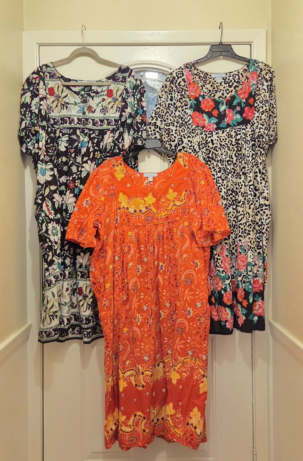 Only Necessities Mumu Dress Floral House/ Lounger Dress Size 3X 3Pcs Assorted