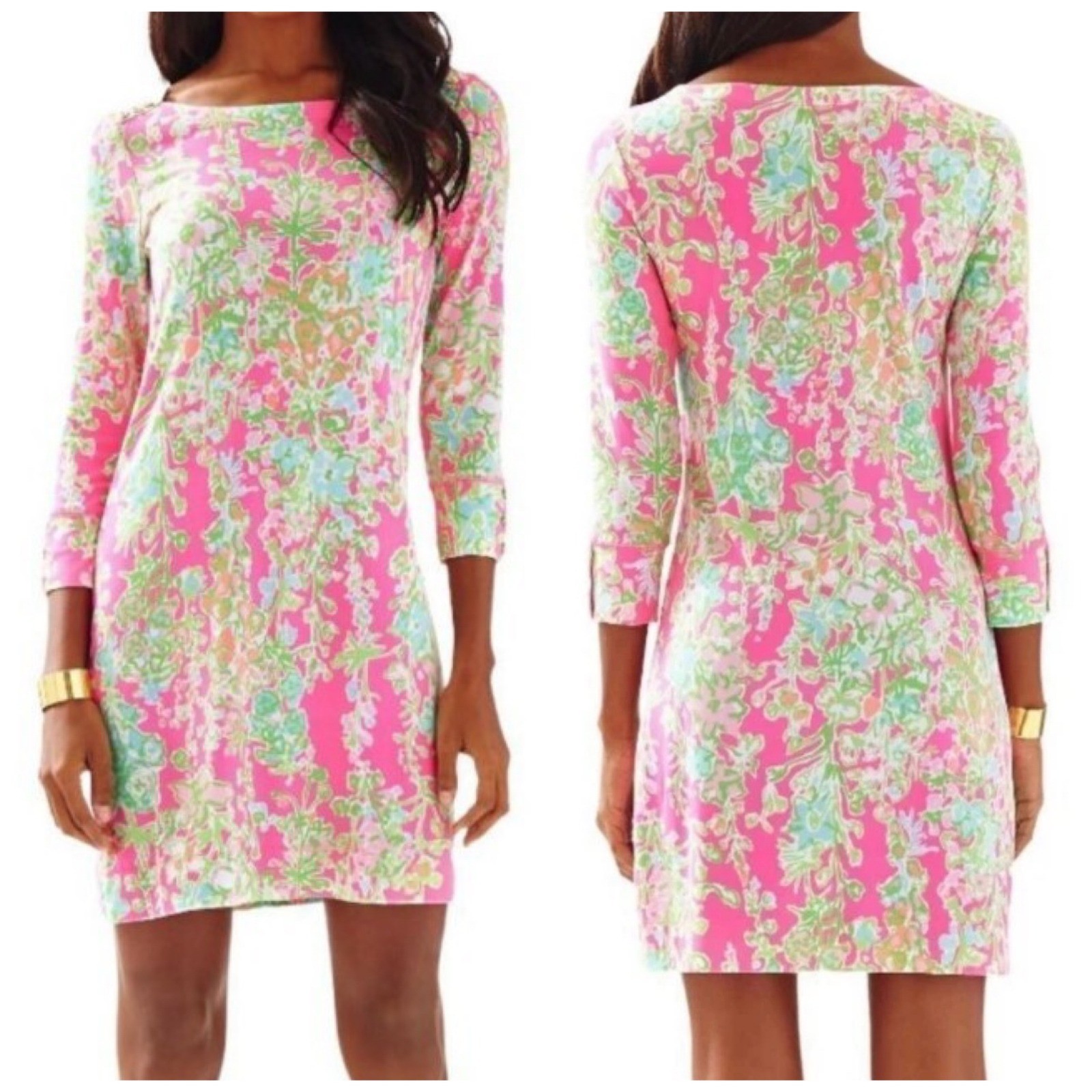 Lilly Pulitzer Womens Sophie Dress Size M Flamingo Pink Southern Charm Resort