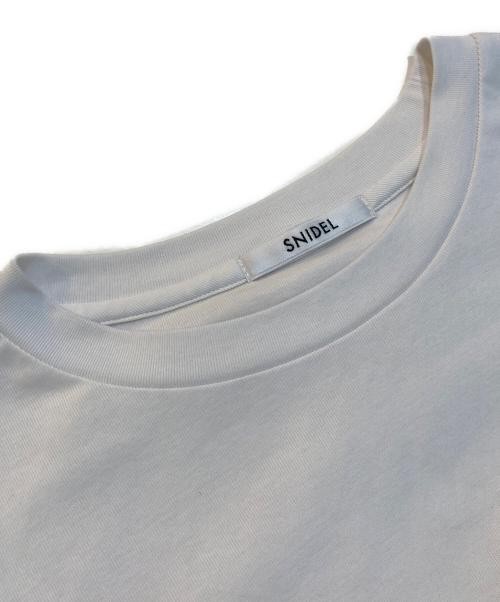 Snidel Docking Peplum Cut Pullover White Cotton Polyester Free Size 26SS