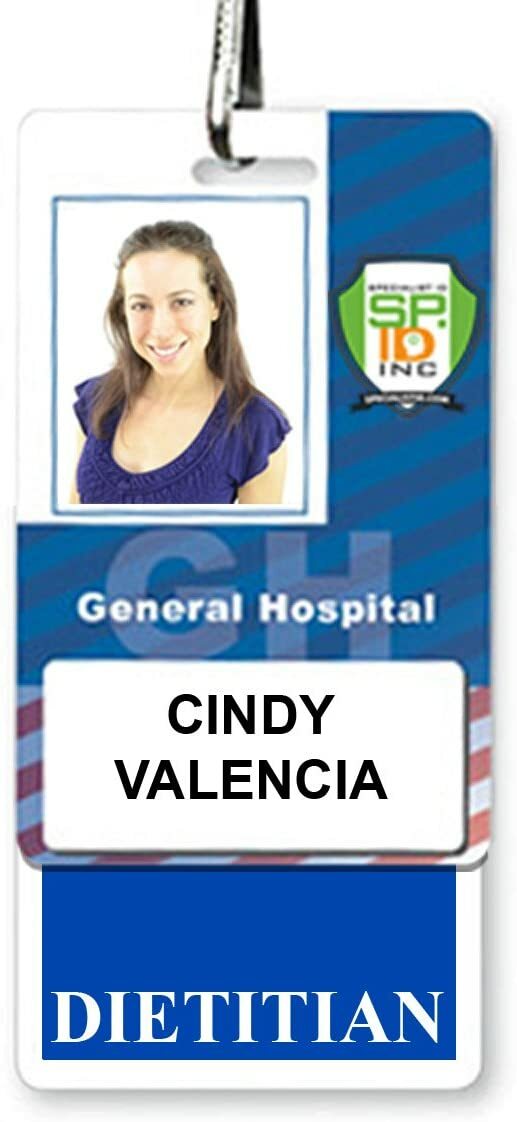 5 Pack – DIETITIAN Vertical Badge Buddies – Hospital Card ID Buddy