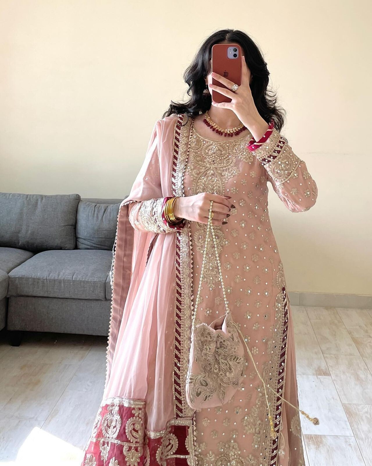 Fully Readymade Women Kurta Sharara Designer Dupatta Set Pakistani Salwar Kameez