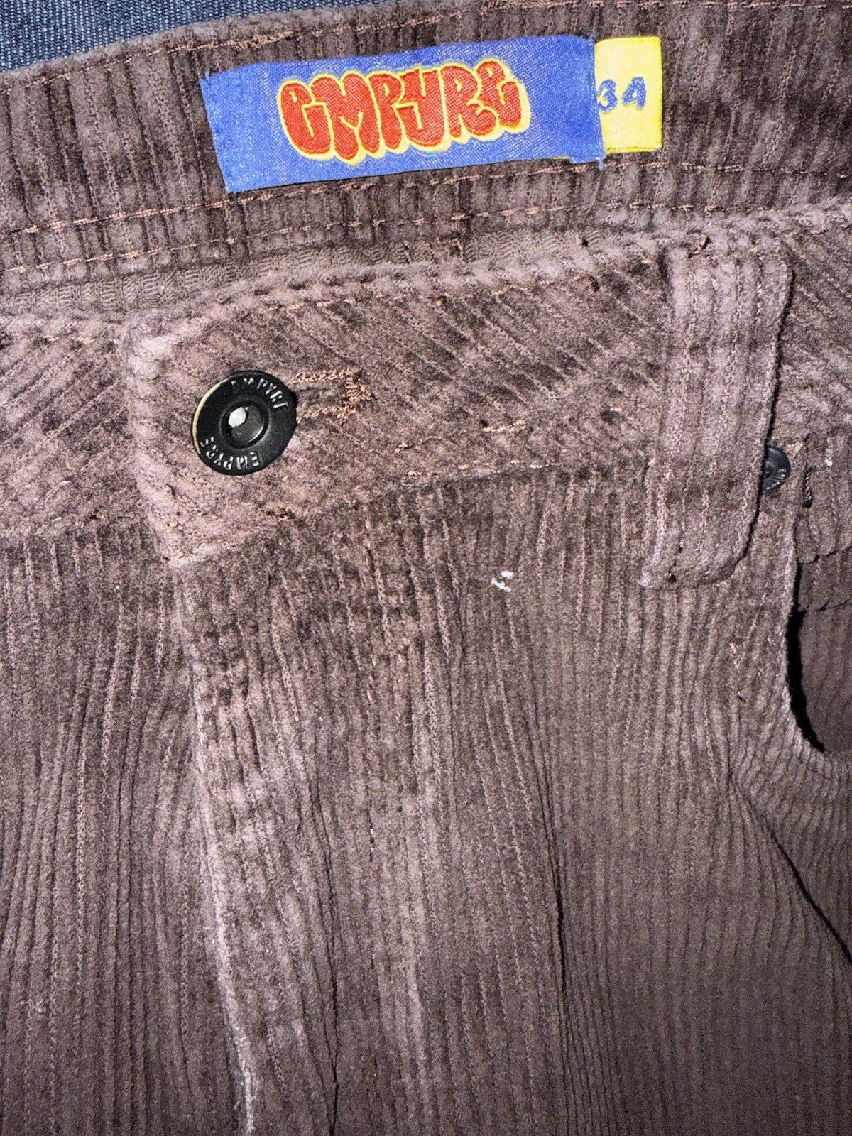 Empyre Skate Java Corduroy Pants Size 34 Waist, Men’s Clothing, Unisex Apparel