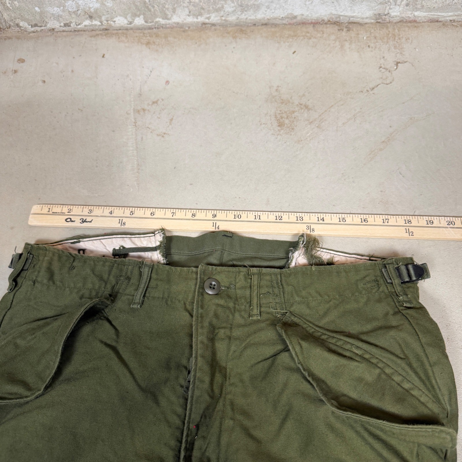 Vintage Winfield M65 Field Cargo Trousers Olive Green Army Shade 107 vie G2U