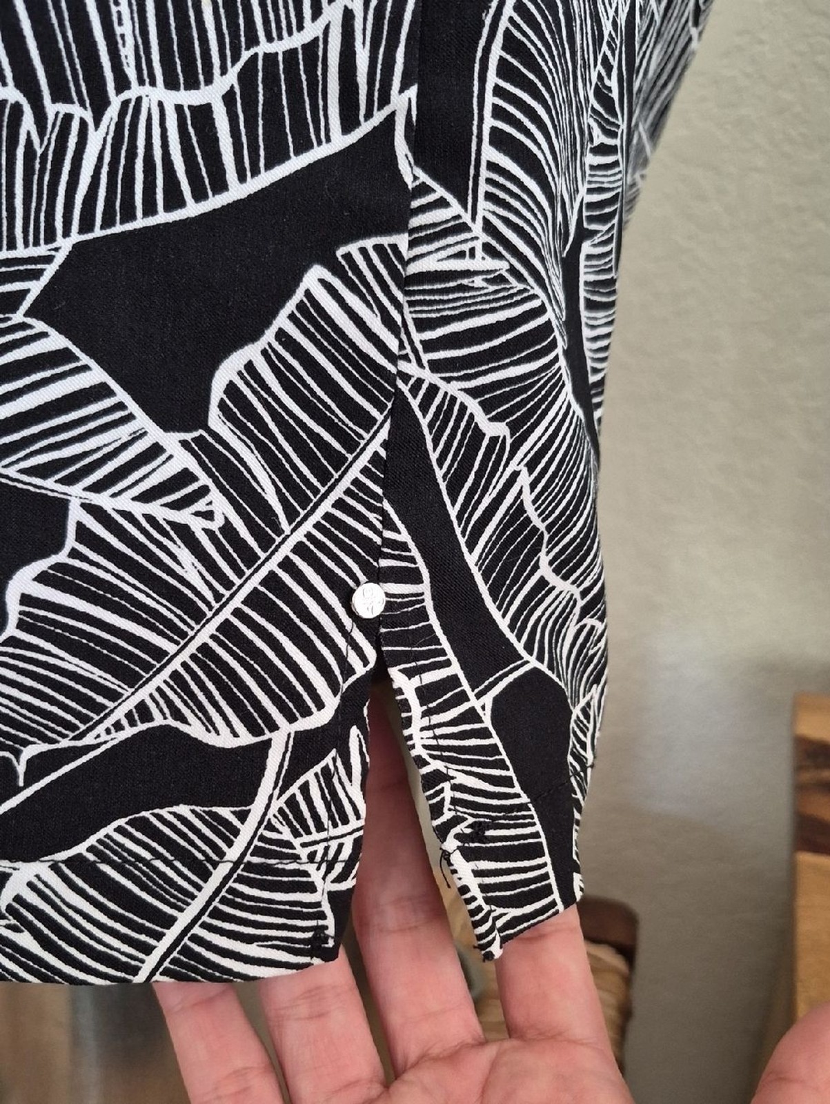 Rafaella Comfort, Abstract Leaves Print, Stretchy Skort