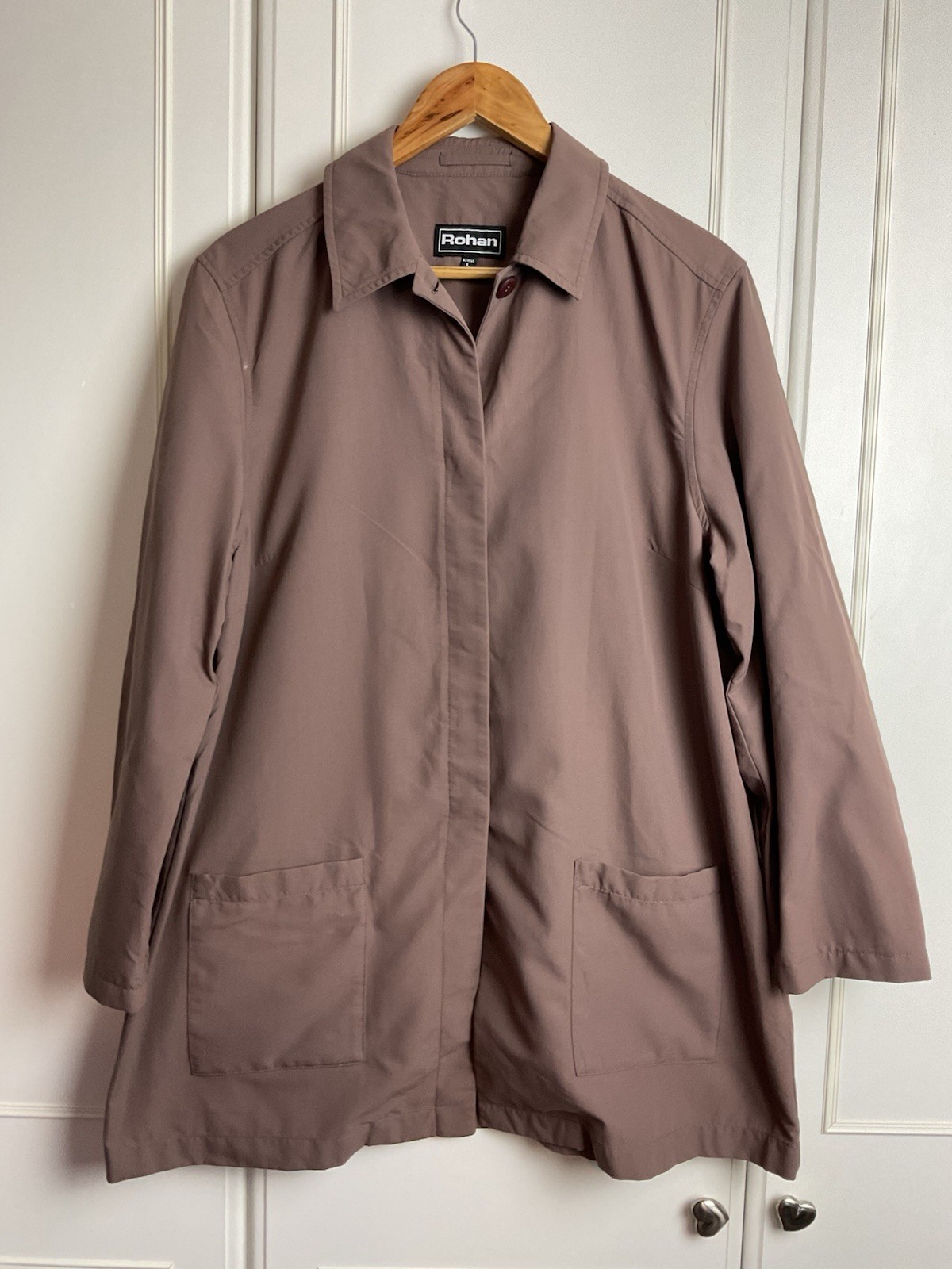 Rohan Womens Longitude Jacket Size Large Brown Unlined Pockets Lightweight