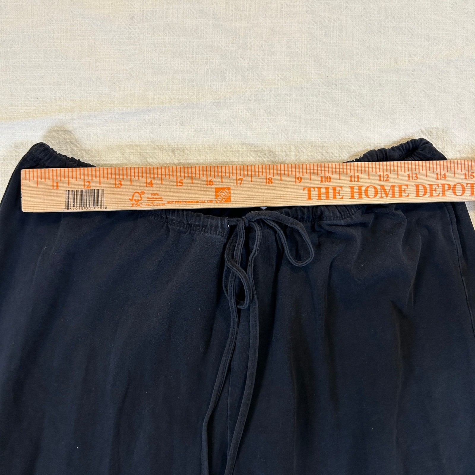 Lot of 2 ProSpirit Womens Drawstring Lounge Pants Black Gray Large Wide Leg