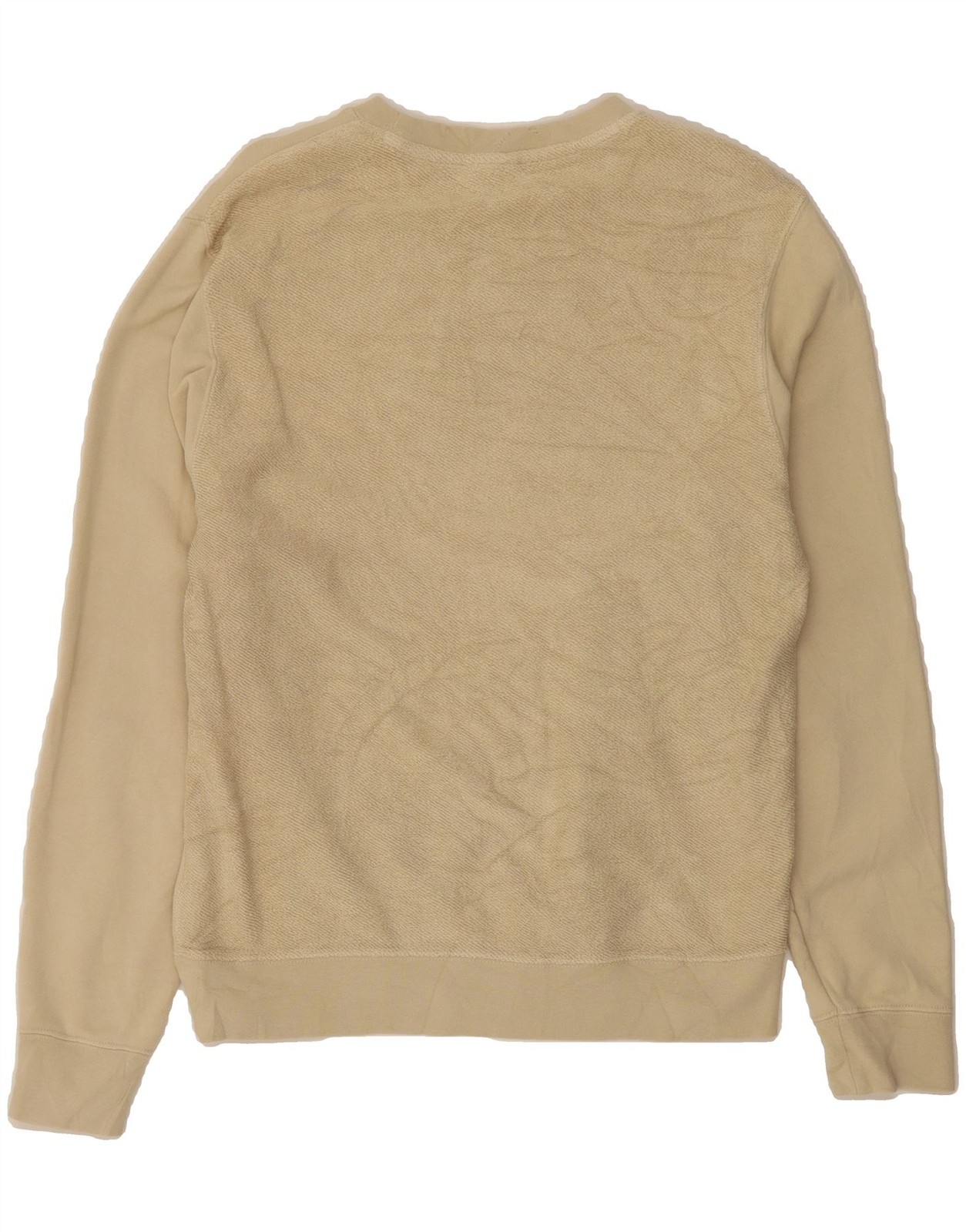 NIKE Mens Graphic Sweatshirt Jumper Small Beige Cotton DG07
