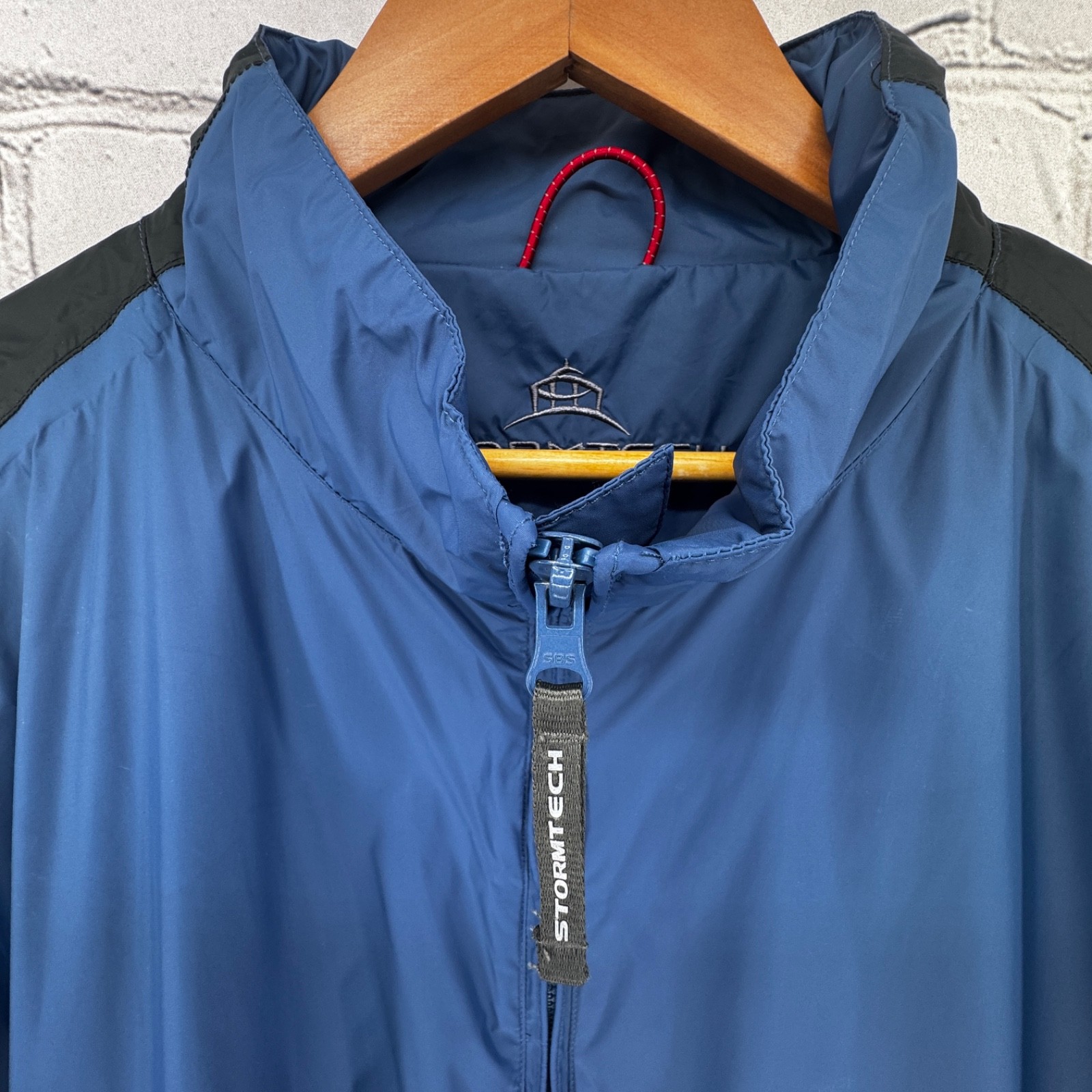 Stormtech Jacket Men’s L Blue Removable Sleeves Waterproof Breathable Full Zip