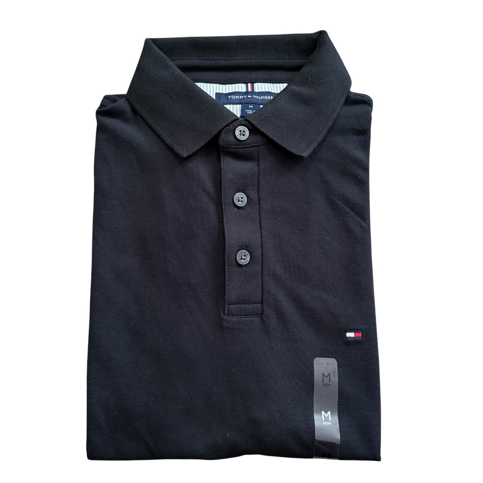 Tommy Hilfiger Men’s Solid Stretch Cotton Mesh Slim fit Short Sleeve Polo All Sz
