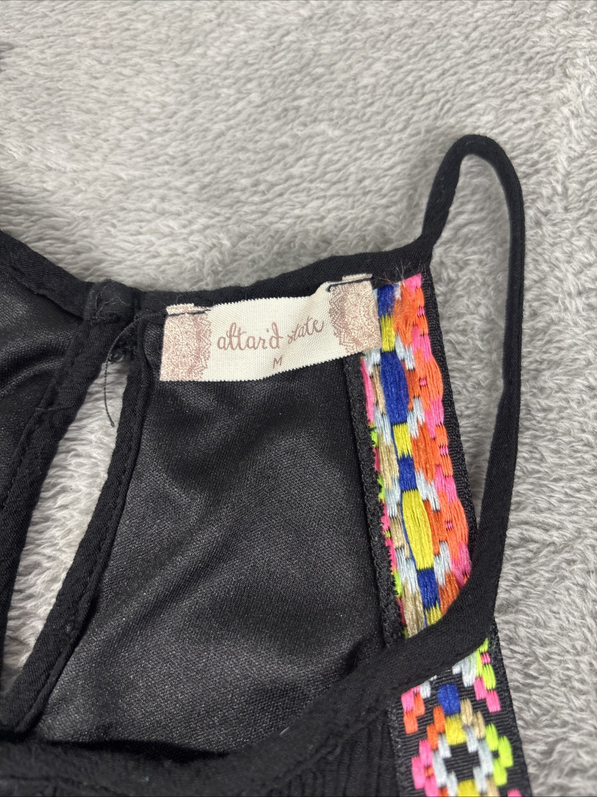 Altar’d State Dress Small Sleeveless Colorful Embroidered Cut Out Women’s Sz M