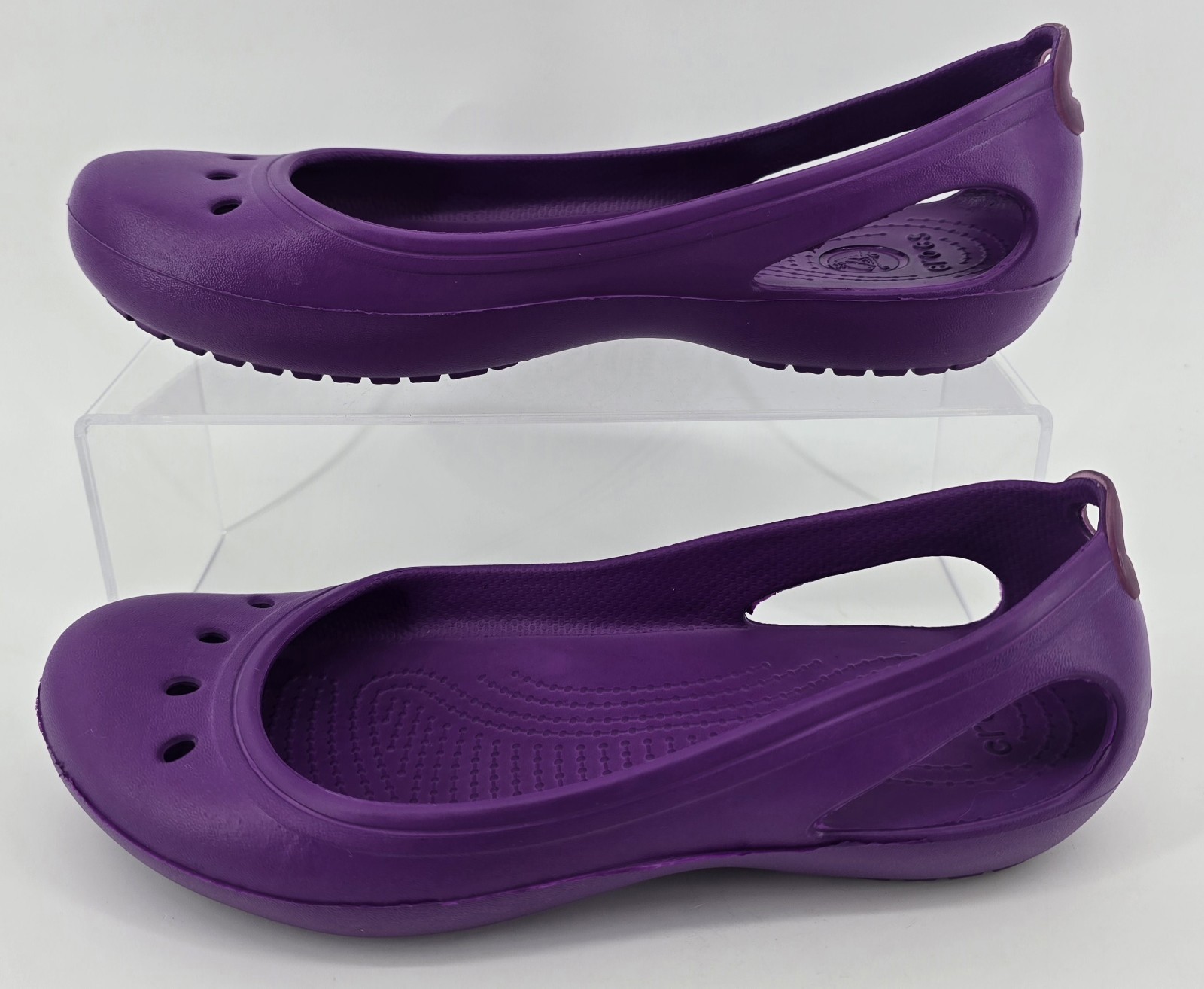 Crocs Women’s Kadee Purple Ballet Flats Sz 7 Slip On Cottagecore Office Eclectic