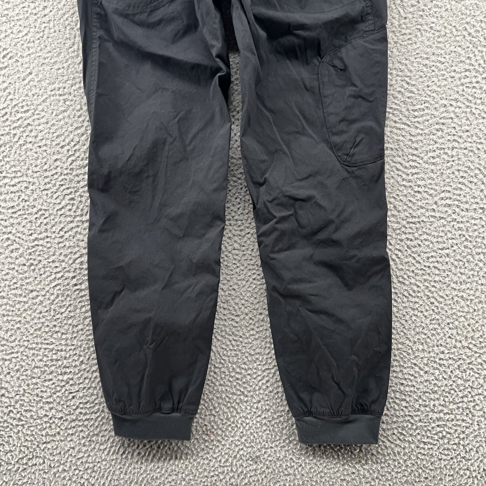 Prana Koen Pants Womens Medium Black Regular Fit Nylon Stretch Hiking Sweatpants