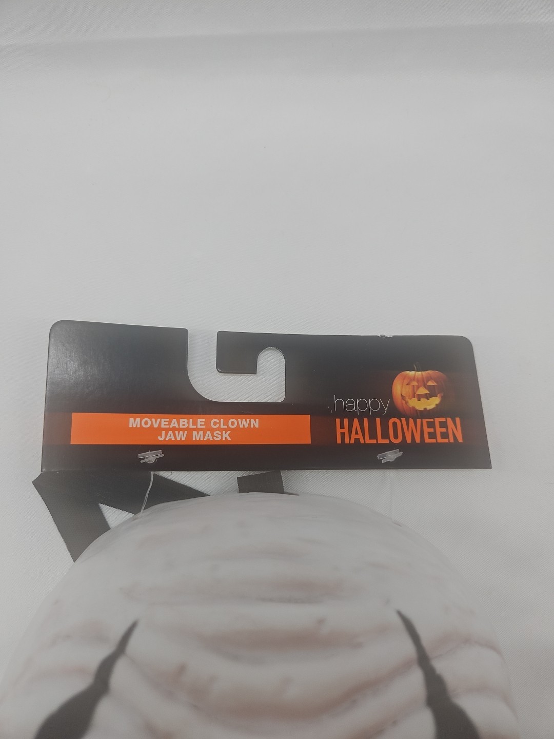 Lot of Two Halloween Masks Glow In Dark Alien And Moveable Clown Jaw Mask