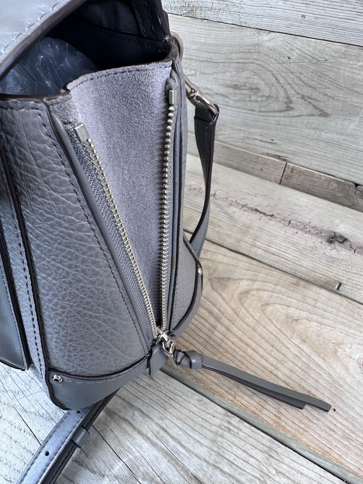 TRENDY Coach FAYE CONVERTIBLE BACKPACK 30525 Gray Leather Shoulder Bag Crossbody