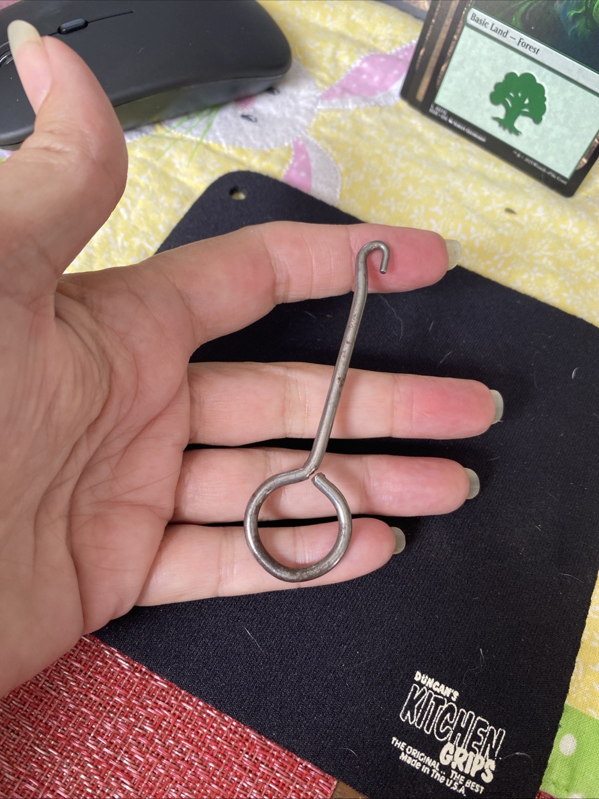 Vintage Antique Metal Shoe Wire Button Hook Boot Hook